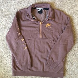 Nike Air Mauve and Rose Gold Sweatshirt